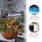 20&#x22; Pre-lit Glittery Mountain Artificial Christmas Spruce Hanging Basket with White Edged Cones, Red Berries and Warm White LED Lights